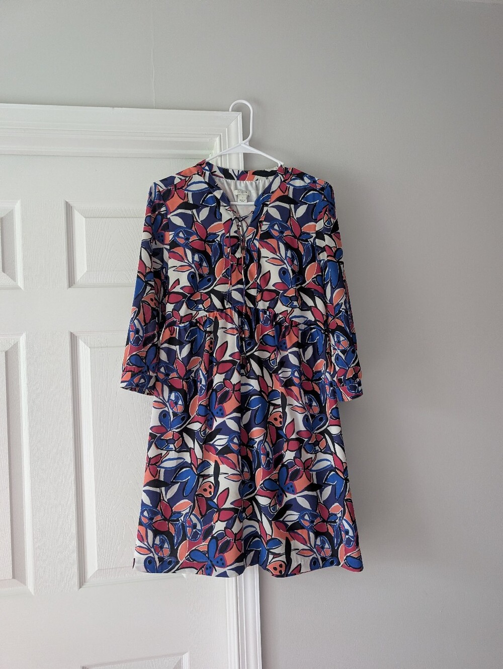 J Crew Floral Butterfly Pattern Dress - Picture 2 of 7